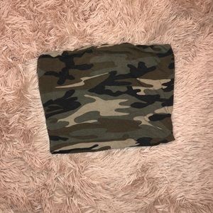 camo tube top